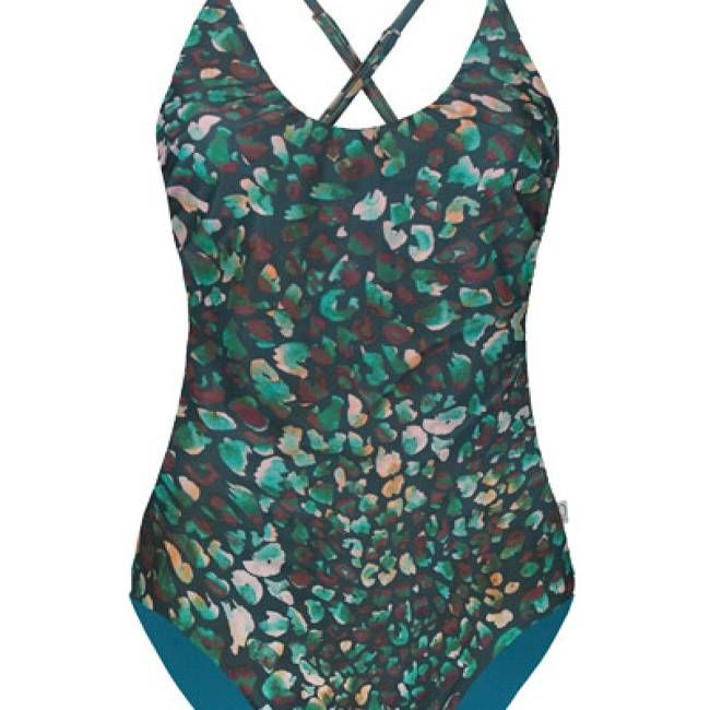 Recycling Badeanzug Frøya Juvel + smaragd (grün) - kaufen