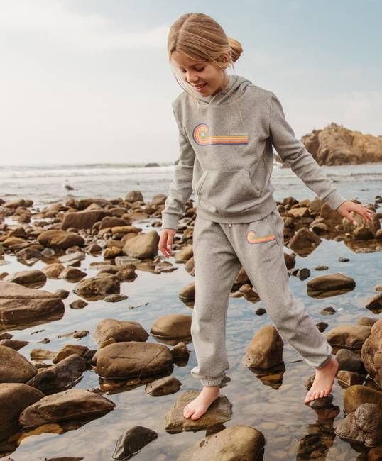 Kids' Rainbow Wave Hoodie - Outerworn