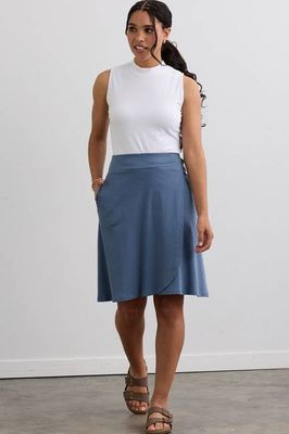 Women's 100% Organic Cotton Faux Wrap Skirt