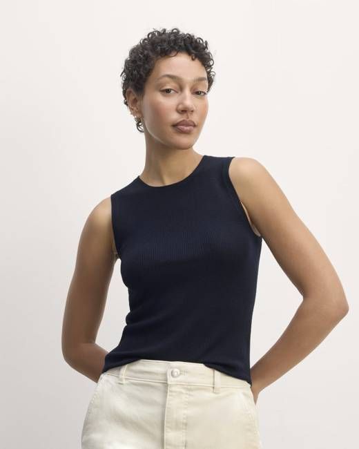 The Tank in Ultrasoft Merino | Navy