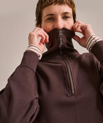 Horizon Half Zip Boxy Sweat