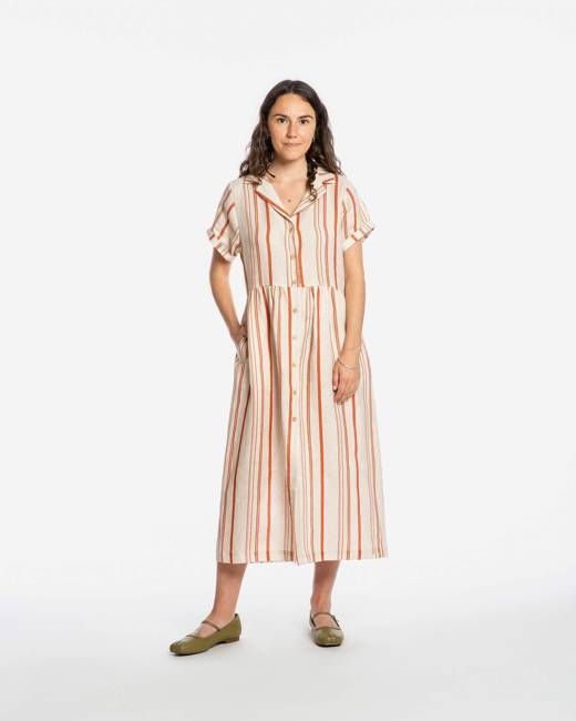 Collared Dress striped