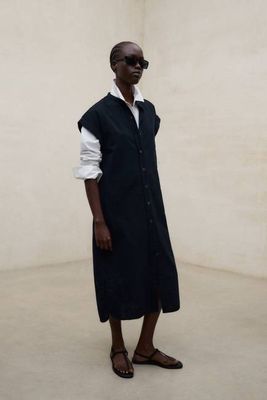 AMETHYST DRESS NAVY BLUE