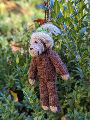 Monkey with Hat Ornament
