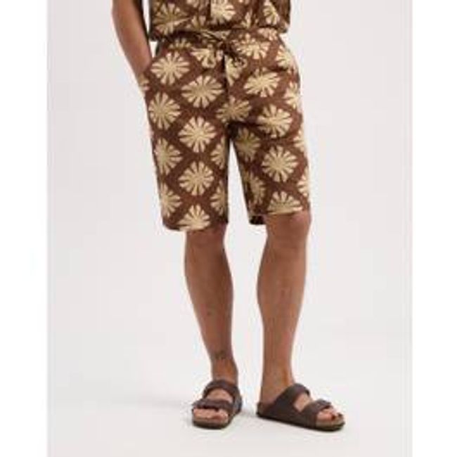 Tyler Linen Printed Short