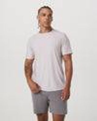 Strato Tech Tee | Men's Thistle Heather Performance Shirt | Vuori