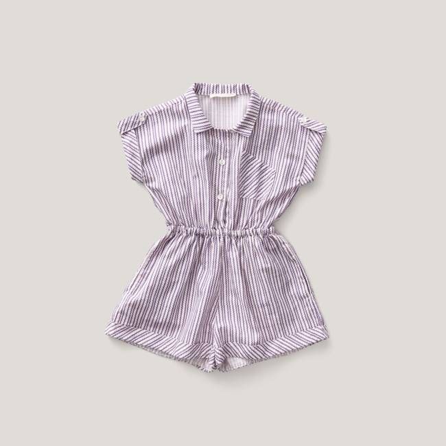 Claude Playsuit, Ric Rac Print, Pansy