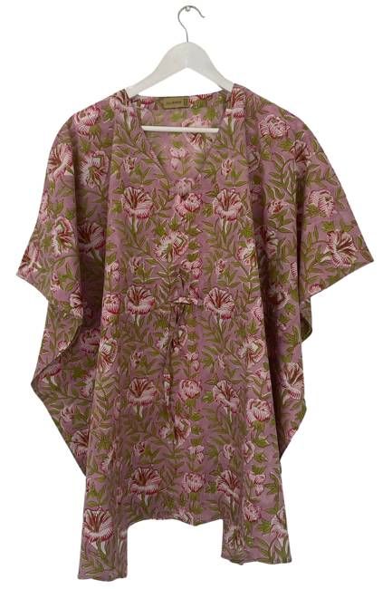NEW! Block print Kaftan Short No.110