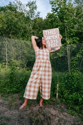 Foxfibre® Backyard Jumpsuit in White Pine