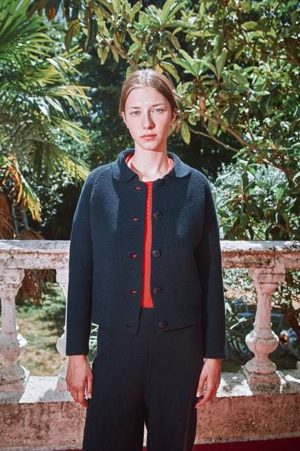 ROSA Summer Jacket in Organic Cotton - Navy