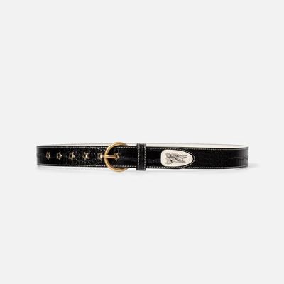 Ellis Black Croc Belt
