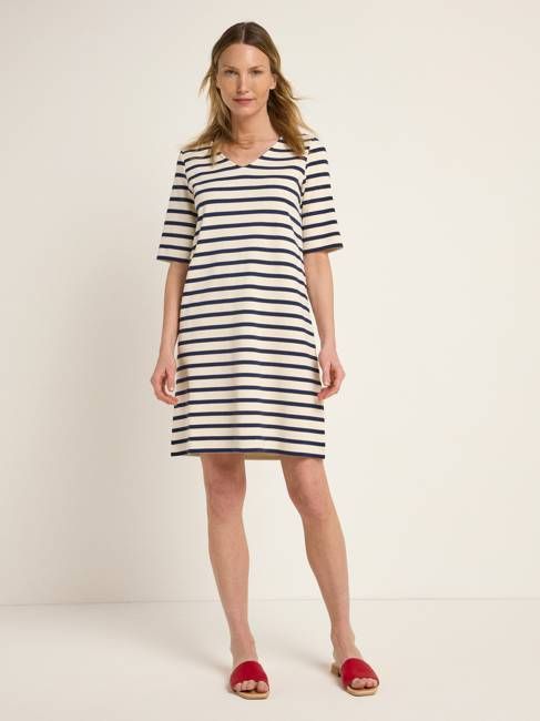 striped dress (GOTS)