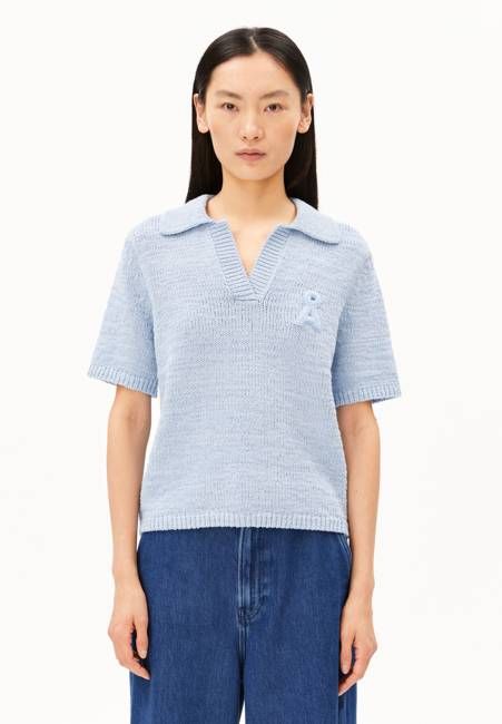 ICONIC Å BAUMWOLL-POLO-STRICKPULLOVER