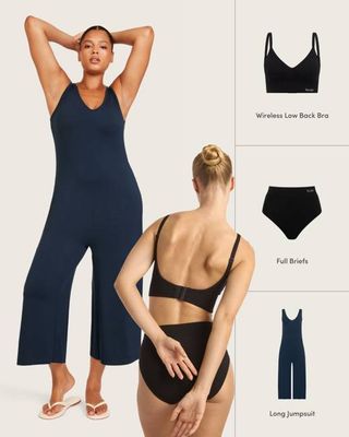 Overall-Outfit-Paket - Mitternacht/Schwarz