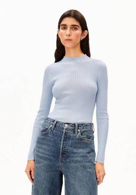 ALAANIA KNIT SWEATER | mistblue