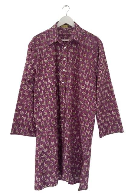 Cotton Blockprint Shirt Dress No. 112