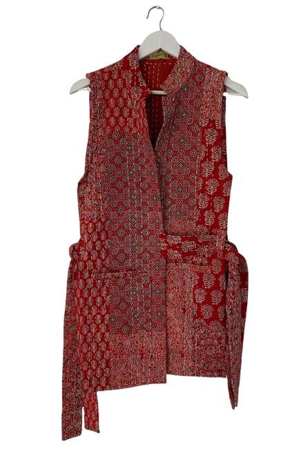NEW! Vintage Stories Ajrak Tie Vest No.1