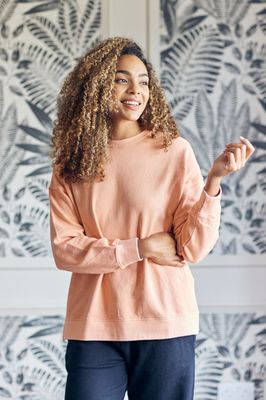 Nicky - Sweatshirt - Peach Stonewash