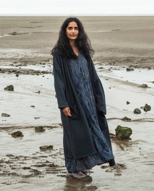 Shirley Recycled Cotton and Wool Cardigan In Black