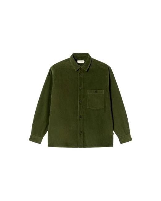 Thinking Mu Green Corduroy Theo Overshirt