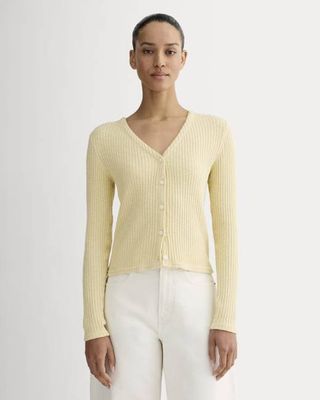 The Cozy Rib Cardigan | Banana Crepe