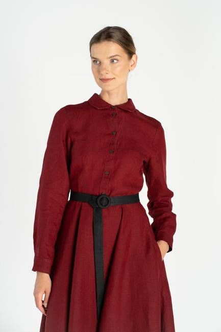 Round Buckle – Linen Belt