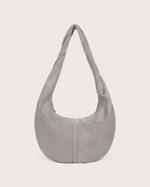 Ova gray leather bag