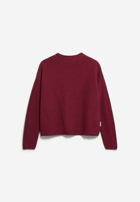 MERINAA LINKS LINKS KNITTED SWEATER | velvet red