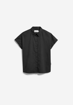 POPLIN LARISAANA BLOUSE | black