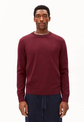 LOUKAA KNIT SWEATER | velvet red