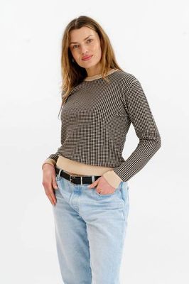 HANA Organic Cotton Jumper - Cream & Black