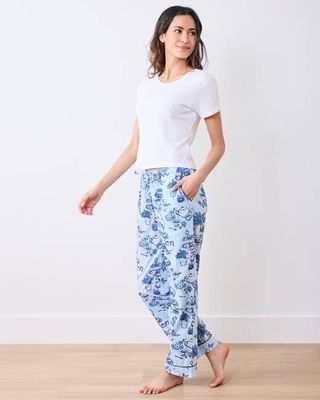 High Tea Toile - PJ Pants - Notting Hill Blue