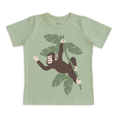 Short-Sleeve GRAPHIC Tee - Chimpanzee Meadow Green