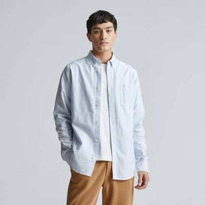 The Classic Oxford Shirt | White / Blue | Tall