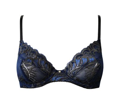 Saga Navy Underwire Bra