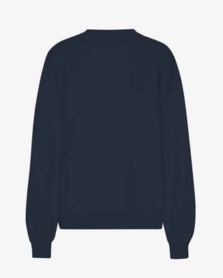 Organic Oversized Crew - Navy Blue