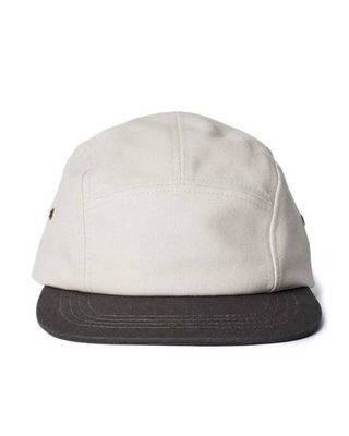 The 5-Panel Cap in Stone Pigment Canvas