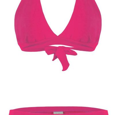 Bio Bikini Fjorde pink uni (Top + Pants) - kaufen