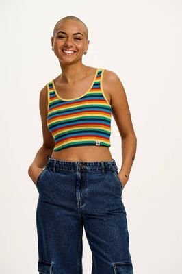 Josy - Westentop mit Regenbogenstreifen