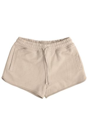 Plant Dyed Women's Organic Cotton Shorts in Sand