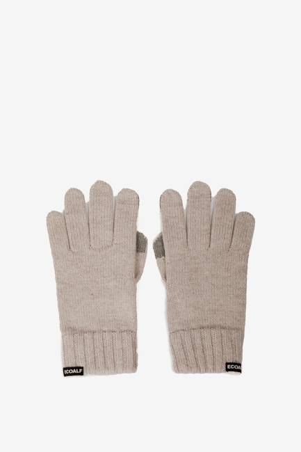 BEIGE WOOL GLOVES