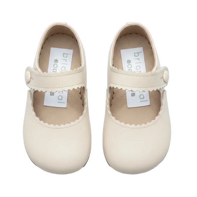 Britannical x Early Days - Emma Pre-Walker Baby Shoes - Ivory