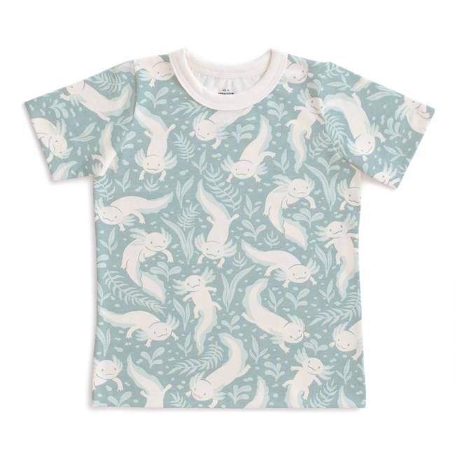 Short Sleeve Tee - Axolotls Surf Blue