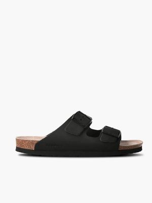 SAND.HAWAII UNISEX GEÖLTES LEDER SCHWARZ