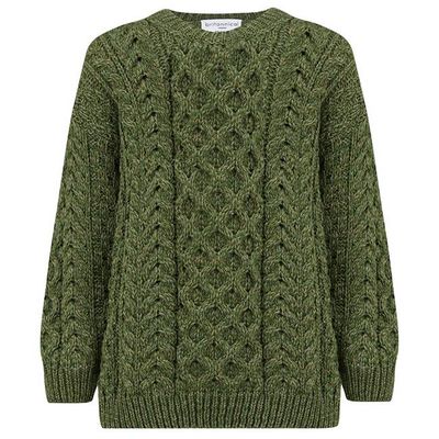 Cadogan Supersoft Merino Children's Sweater - Grass