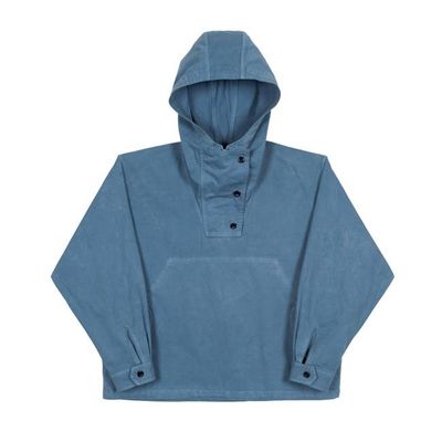 Micro Twill Drift Anorak - French Indigo