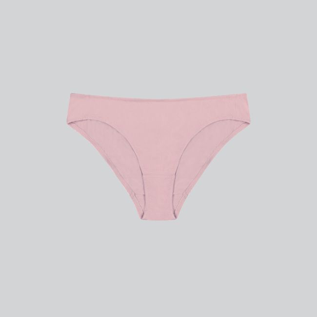 Organic Supima Cotton Bikini in Blossom Pink