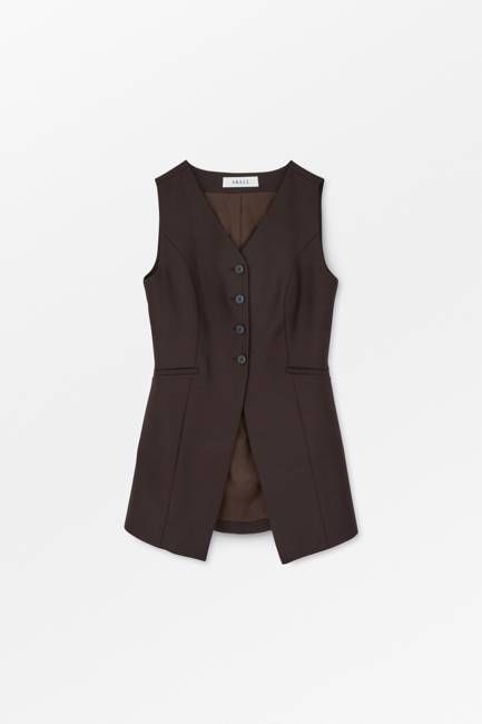 Erin waistcoat - Dark brown