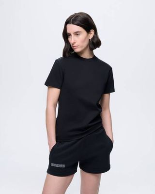 Interlock-T-Shirt für Damen — Schwarz