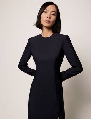 Tailored Long Sleeve Dress - Resale | Navy